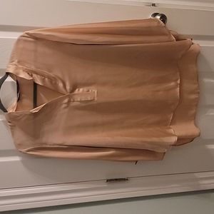 Pale Pink Satan Effect Blouse